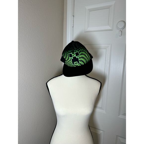 Youth Official Mojang Minecraft Creeper Baseball Hat - Picture 1 of 7
